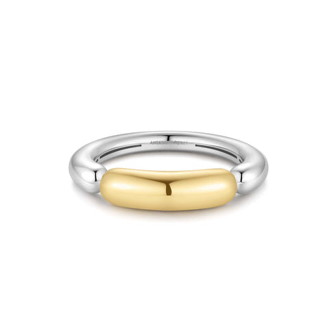 Two-Tone Segmented Puffy Ring